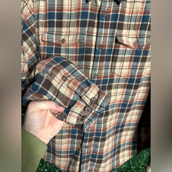 Eddie Bauer Men’s Flannel Long Sleeve Shirt - Picture 4 of 7